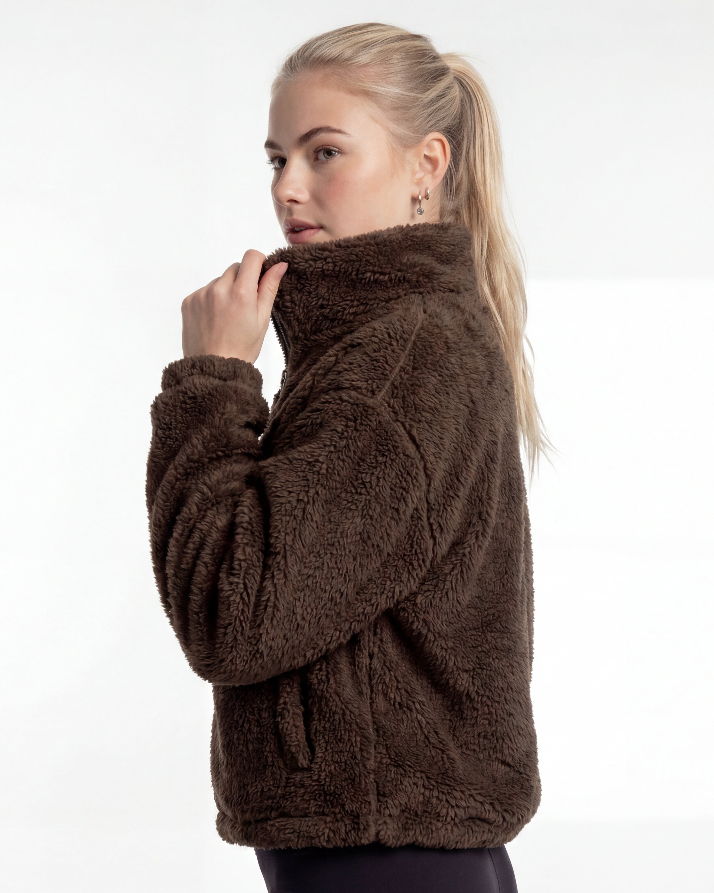 Teddy Half-Zip Fleece Pullover