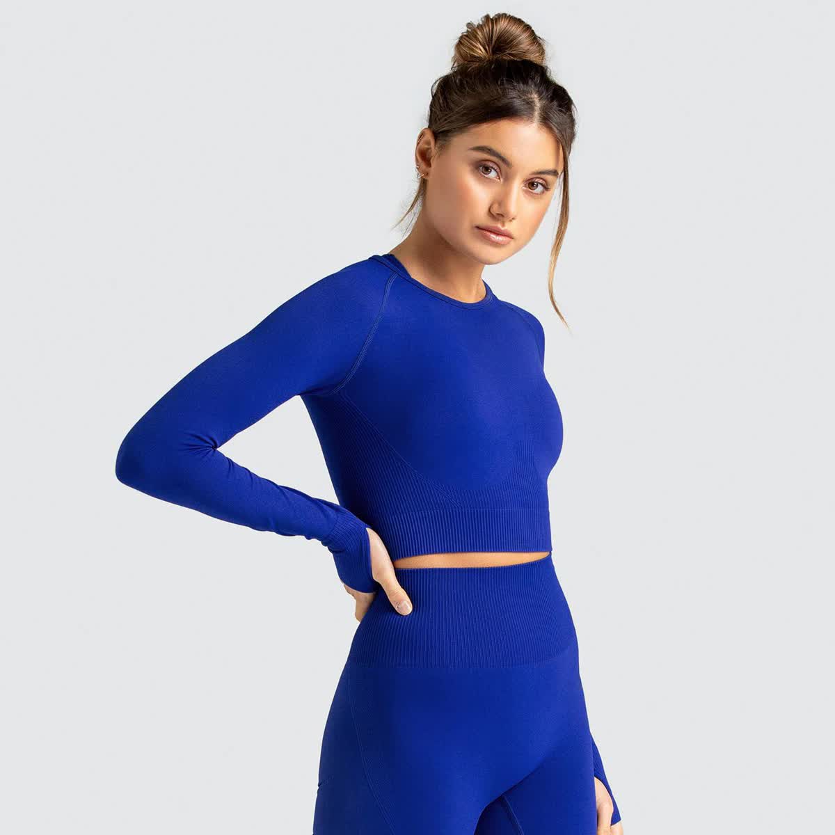 Adapt Seamless Long Sleeve Crop Top vrshWOMENS