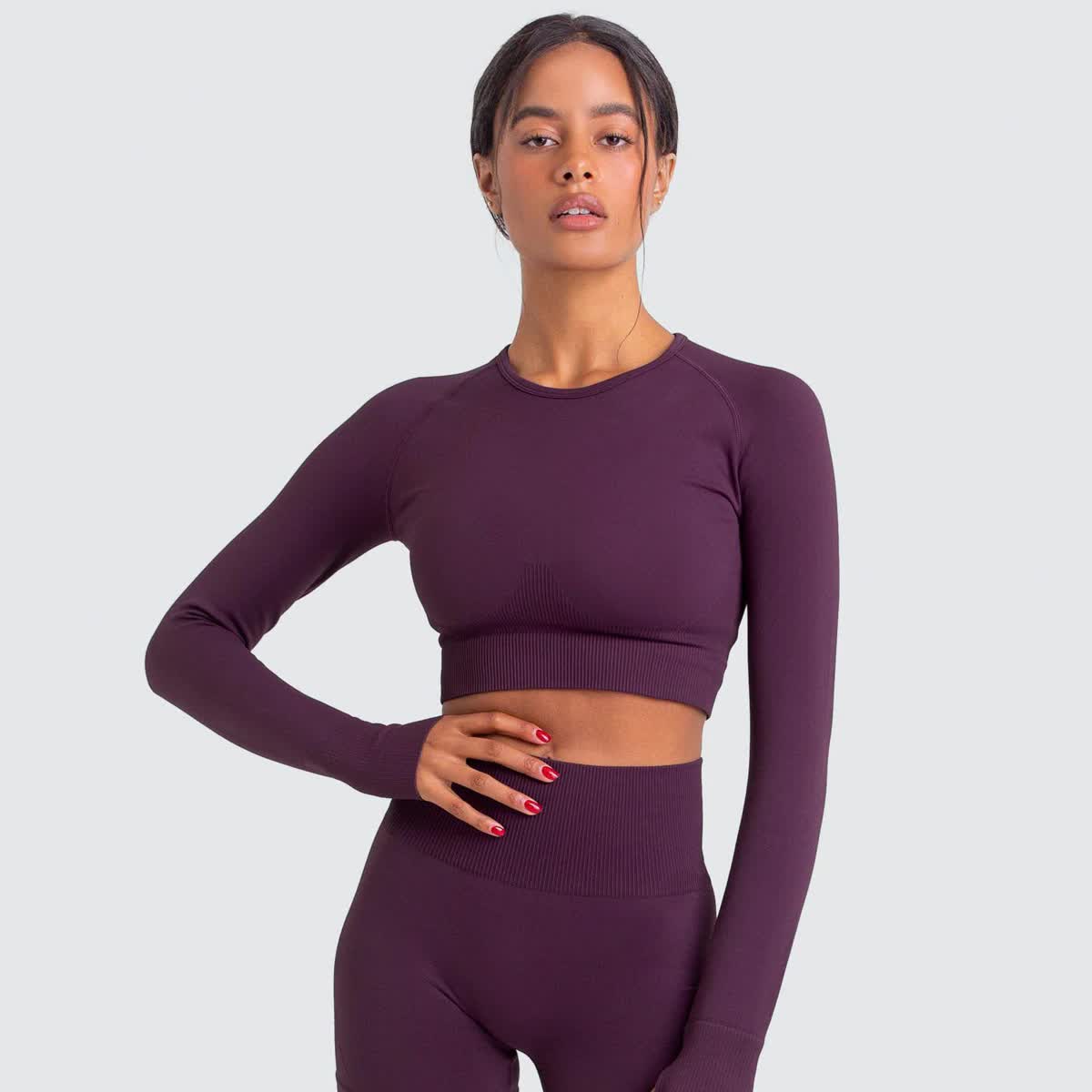 Adapt Seamless Long Sleeve Crop Top vrshWOMENS