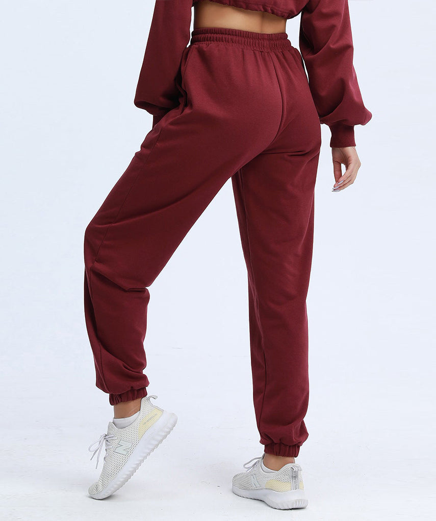 Oversized Rest Day Sweat Jogger - Weinrot vrshWOMENS