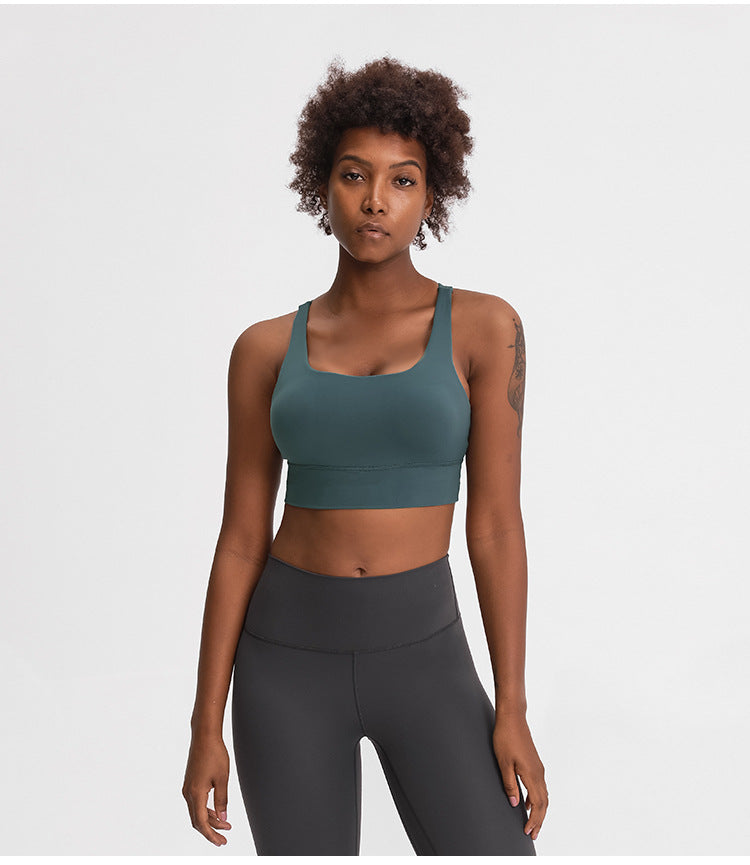 Mindstream Seamless Cross Sport BH - Dunkelgrün vrshWOMENS