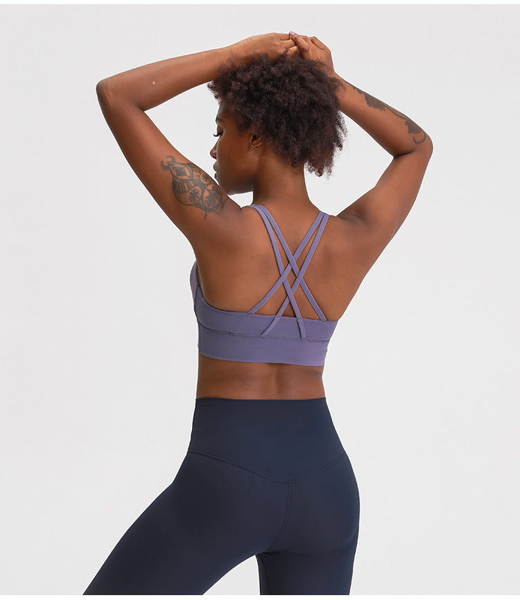 Mindstream Seamless Cross Sport BH - Violett vrshWOMENS
