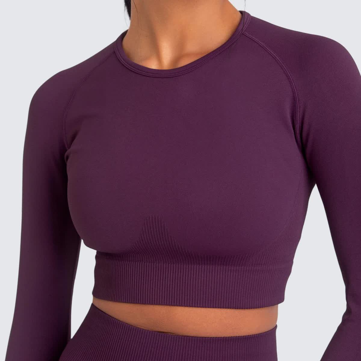 Adapt Seamless Long Sleeve Crop Top vrshWOMENS