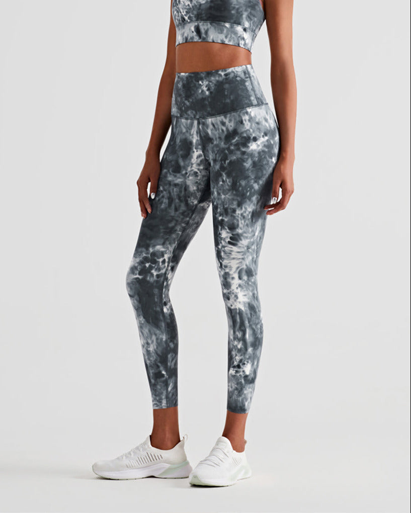 Motion Seamless Leggings - Tie Dye Grau vrshWOMENS