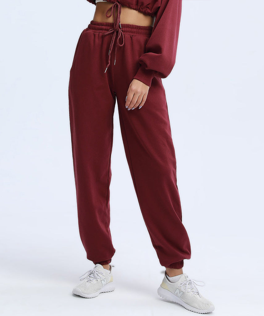 Oversized Rest Day Sweat Jogger - Weinrot vrshWOMENS
