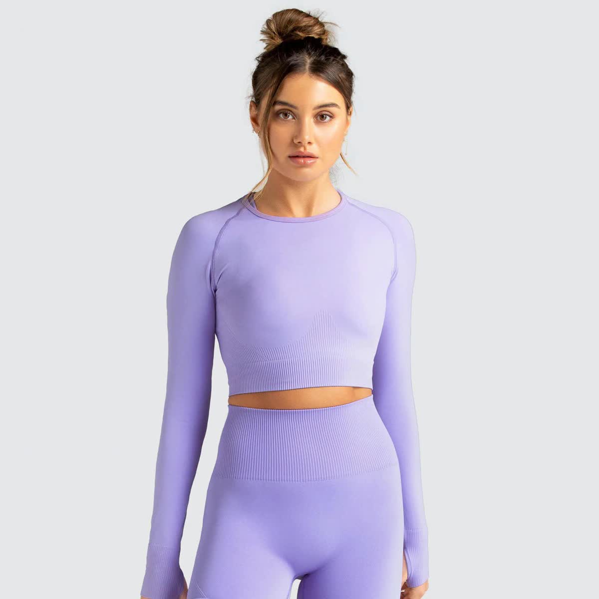 Adapt Seamless Long Sleeve Crop Top vrshWOMENS