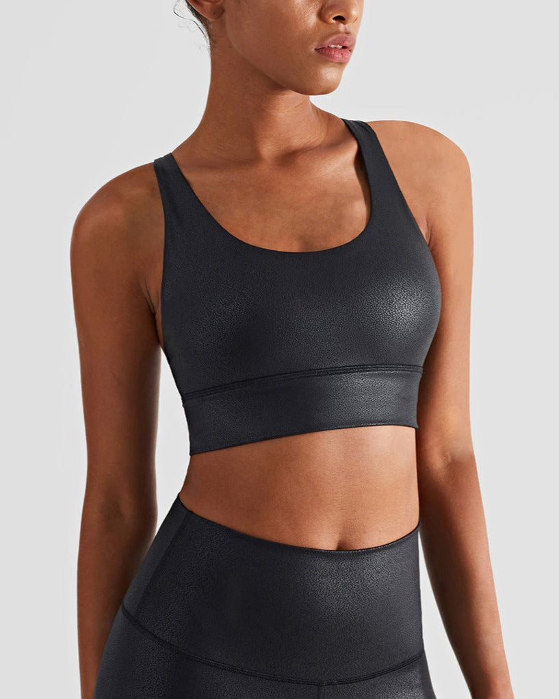 Motion Seamless Sports Bra - Liquid Schwarz