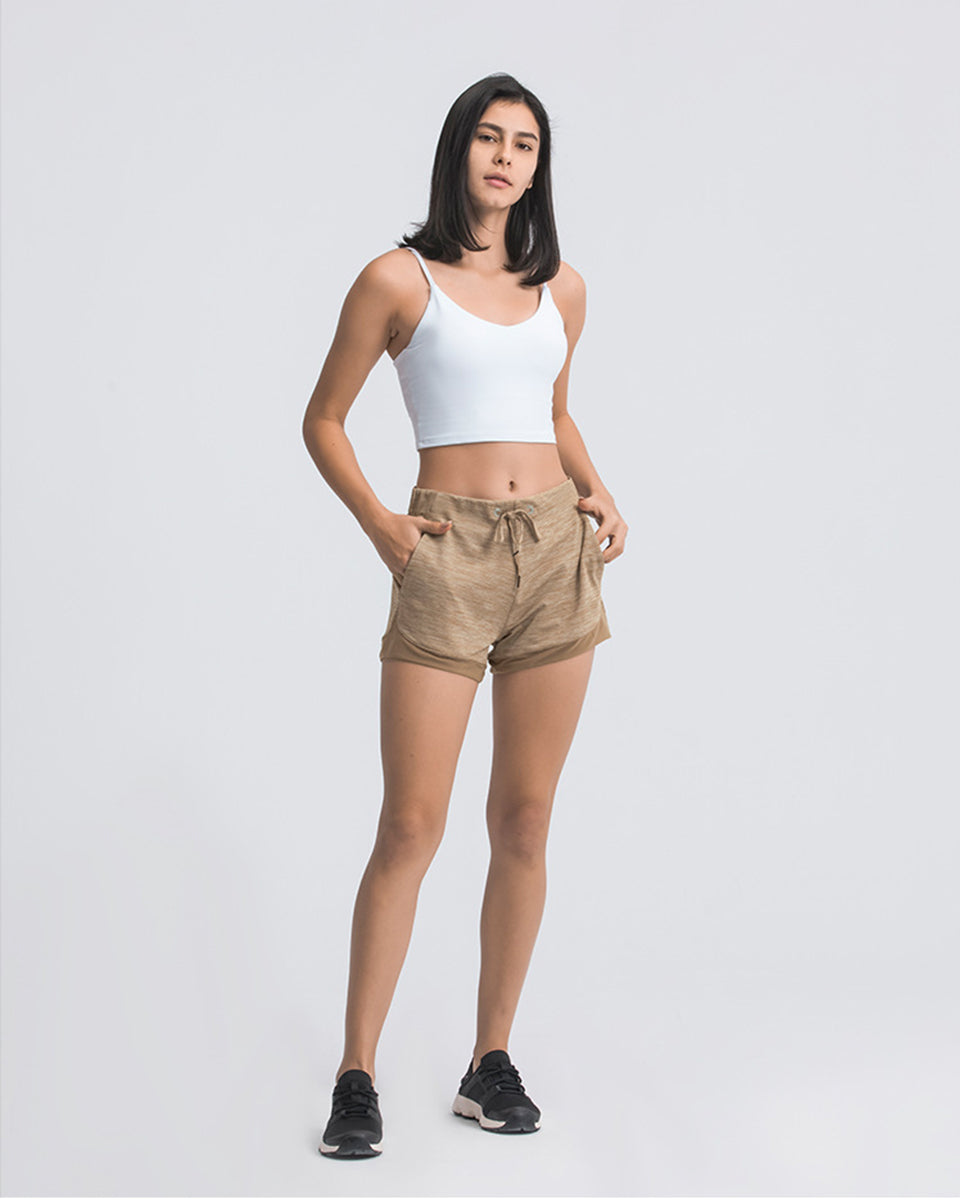 Everyday Running Shorts - Khaki vrshWOMENS