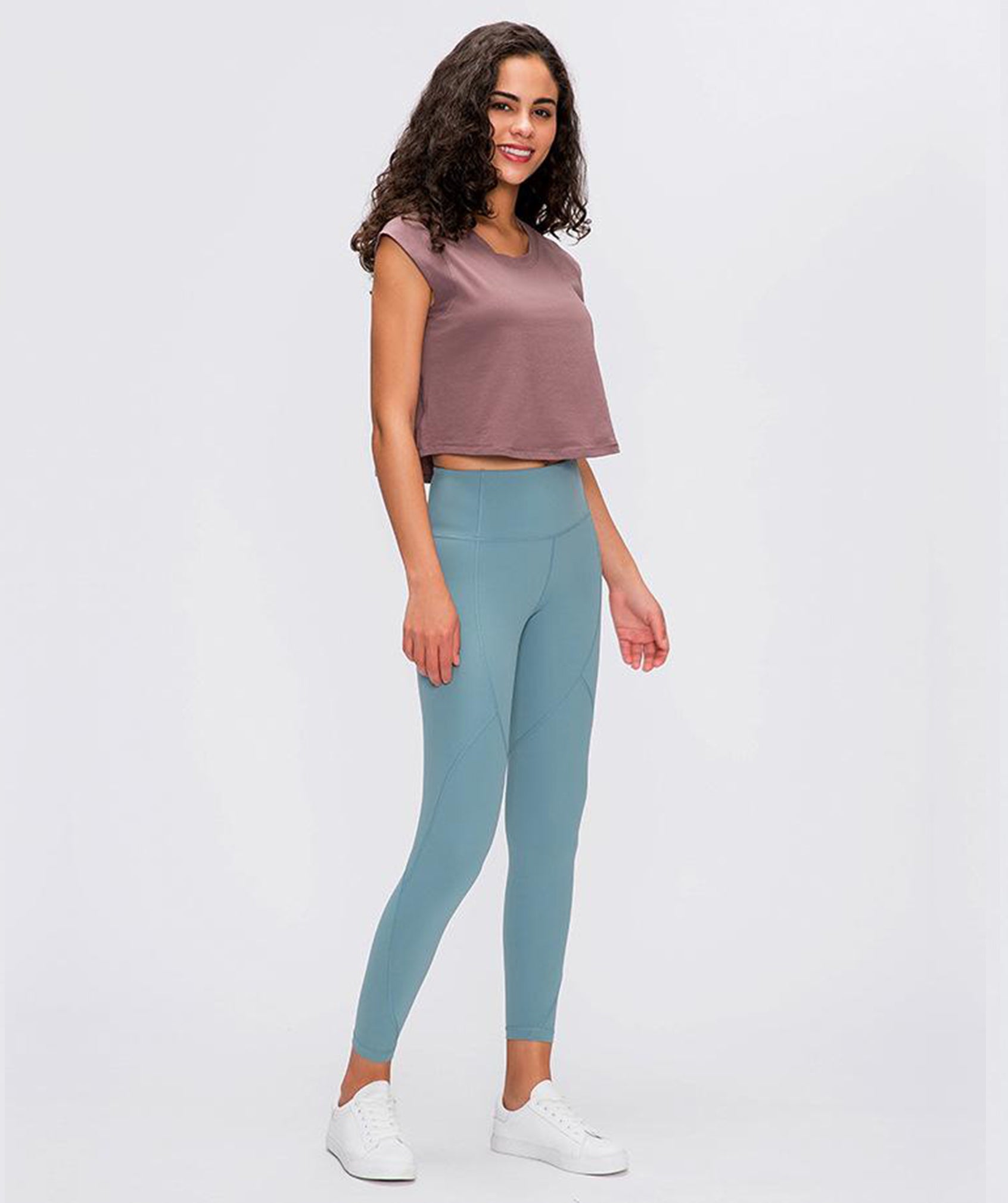 Lightweight Essential Crop Top - Taupe vrshWOMENS