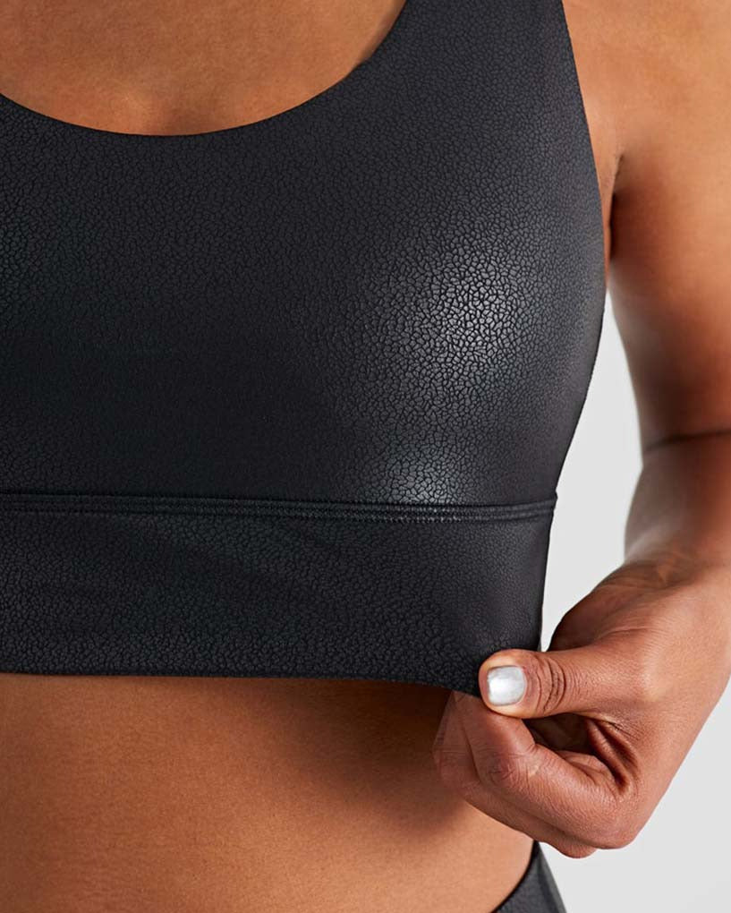 Motion Seamless Sports Bra - Liquid Schwarz vrshWOMENS