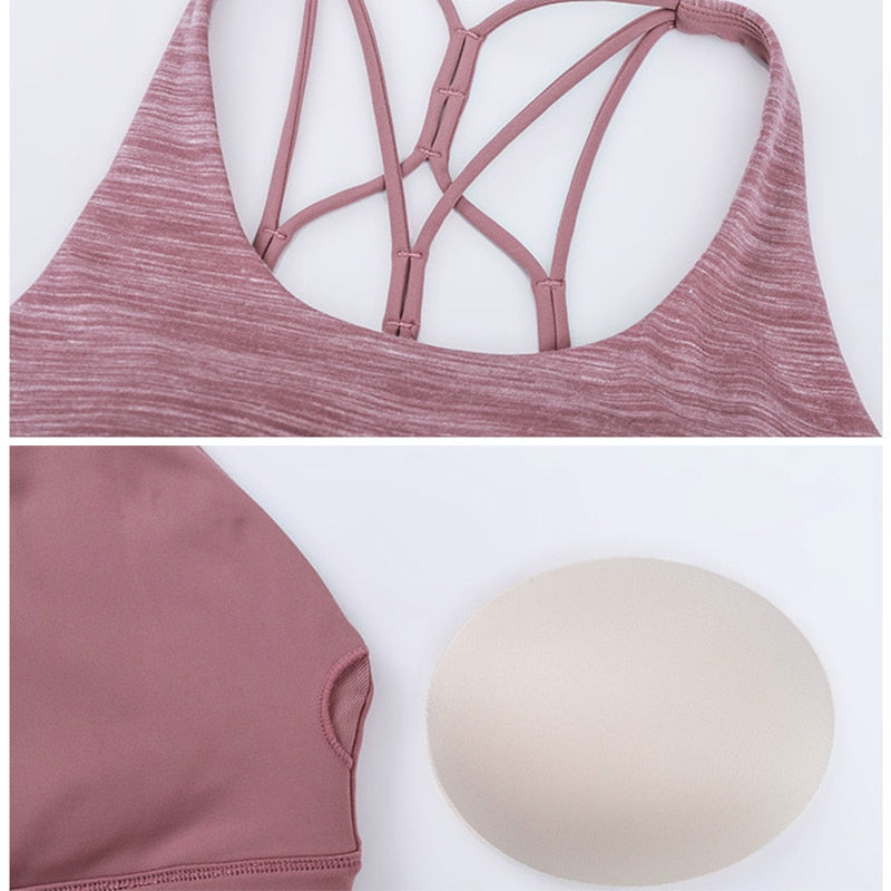 Lightweight Fly Tank Top mit integriertem BH - Rot Meliert vrshWOMENS