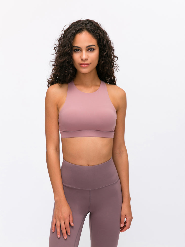 Mindstream Seamless Cross Sport BH - Pink vrshWOMENS