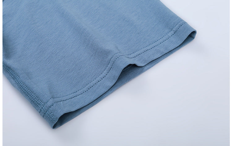 Lightweight Loose Crop Top - Blue vrshWOMENS