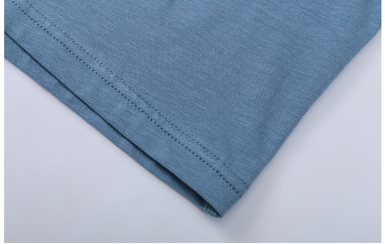 Lightweight Loose Crop Top - Blue vrshWOMENS