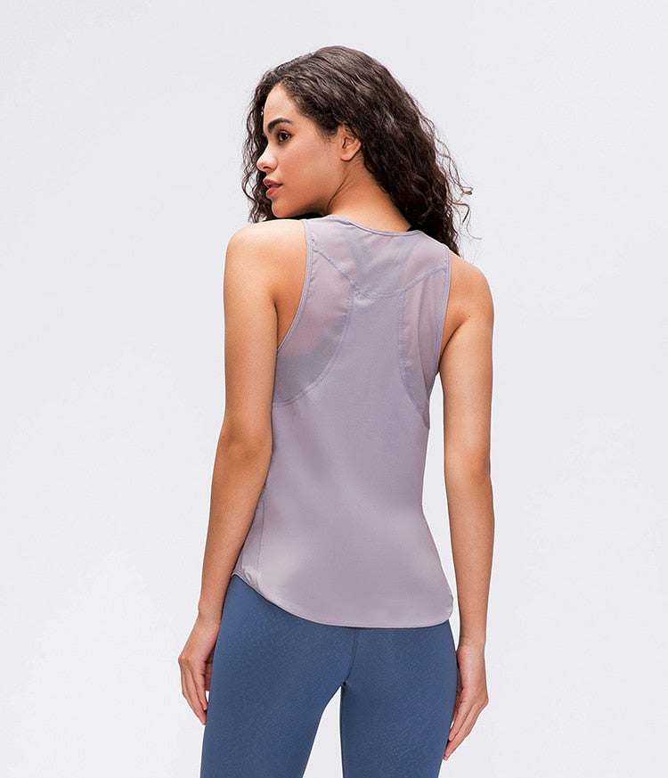 Lightweight Mesh Tank Top - Violett