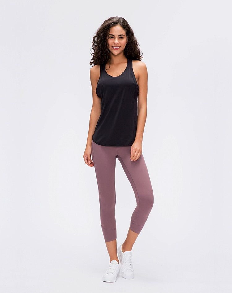 Lightweight Mesh Tank Top - Schwarz vrshWOMENS