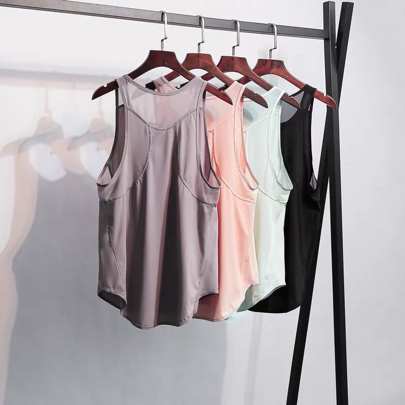 Lightweight Mesh Tank Top - Rosa vrshWOMENS