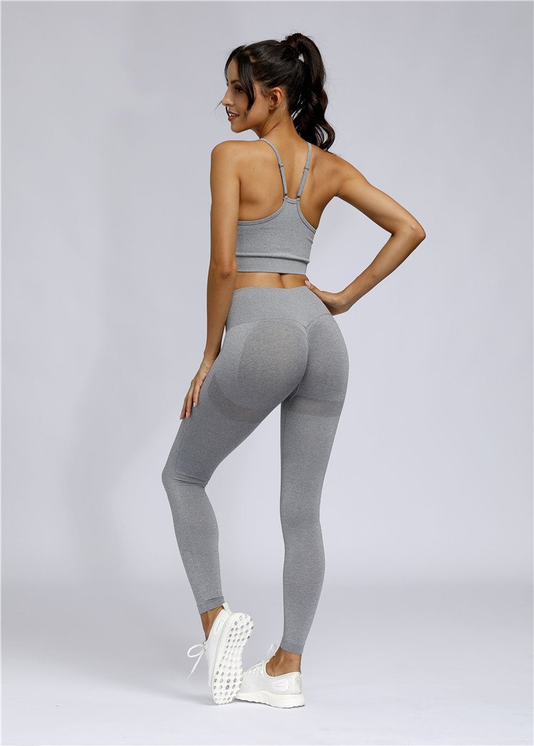 Seamless Scrunch Leggings - Hellgrau