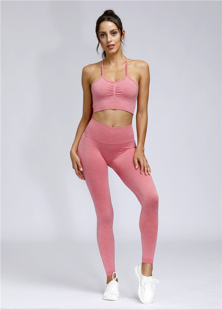 Seamless Scrunch Leggings - Pink vrshWOMENS