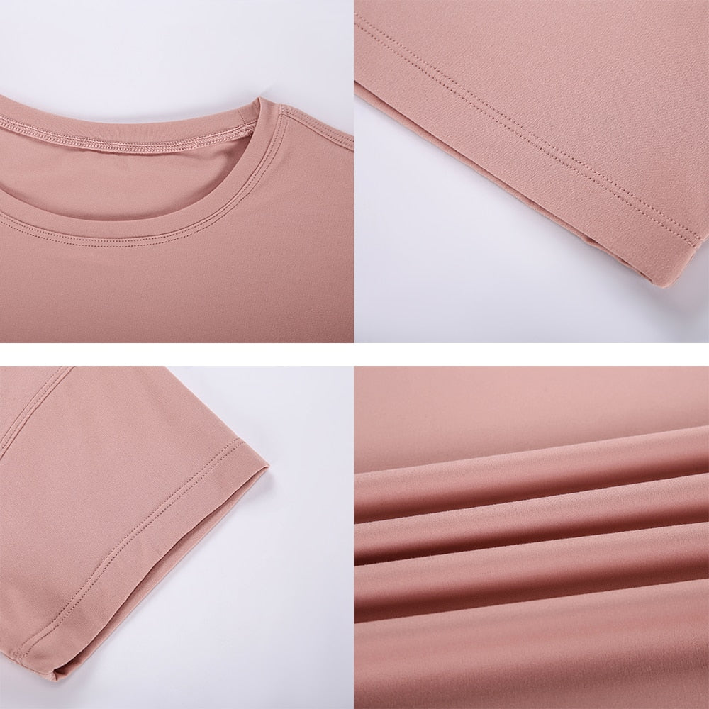 Lightweight Buttery Crop Top - Pink
