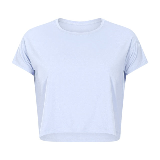 Lightweight Buttery Crop Top - Hellblau vrshWOMENS