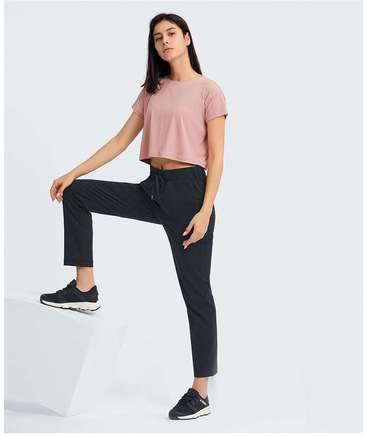 Lightweight Buttery Crop Top - Pink vrshWOMENS