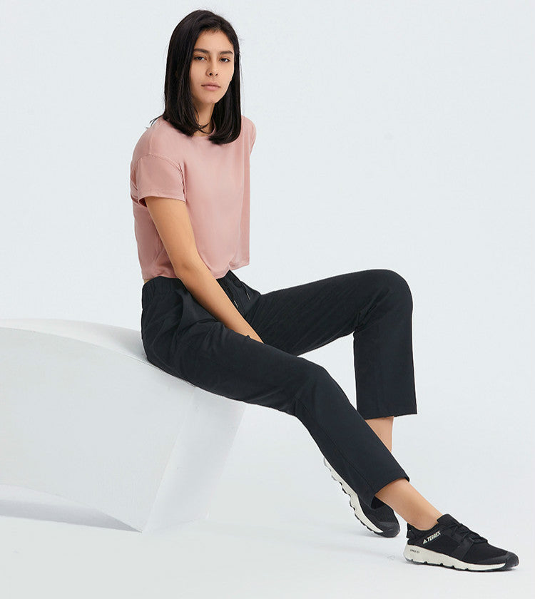 Lightweight Buttery Crop Top - Pink vrshWOMENS
