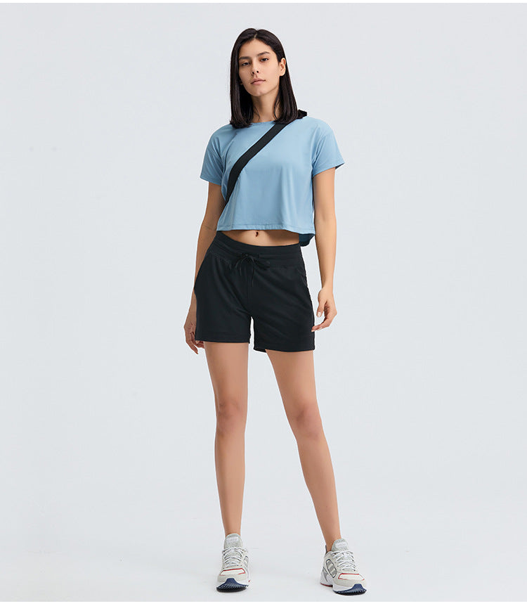Lightweight Buttery Crop Top - Blau vrshWOMENS