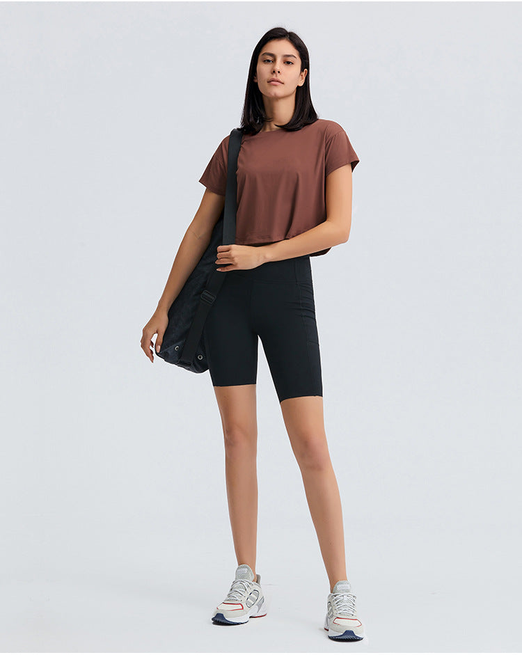 Lightweight Buttery Crop Top - Braun vrshWOMENS