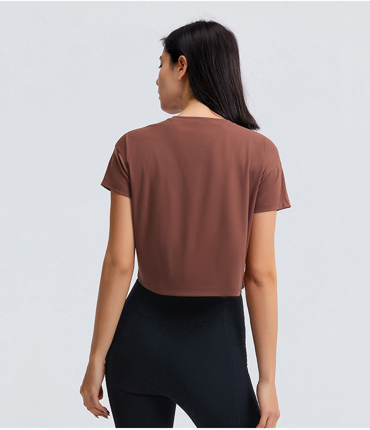 Lightweight Buttery Crop Top - Braun vrshWOMENS