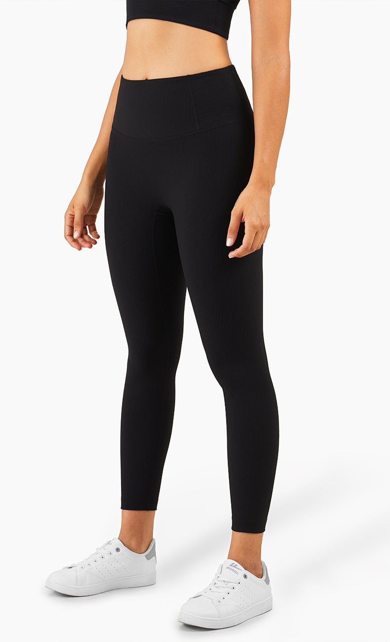 Ribbed Fit Leggings - Schwarz vrshWOMENS