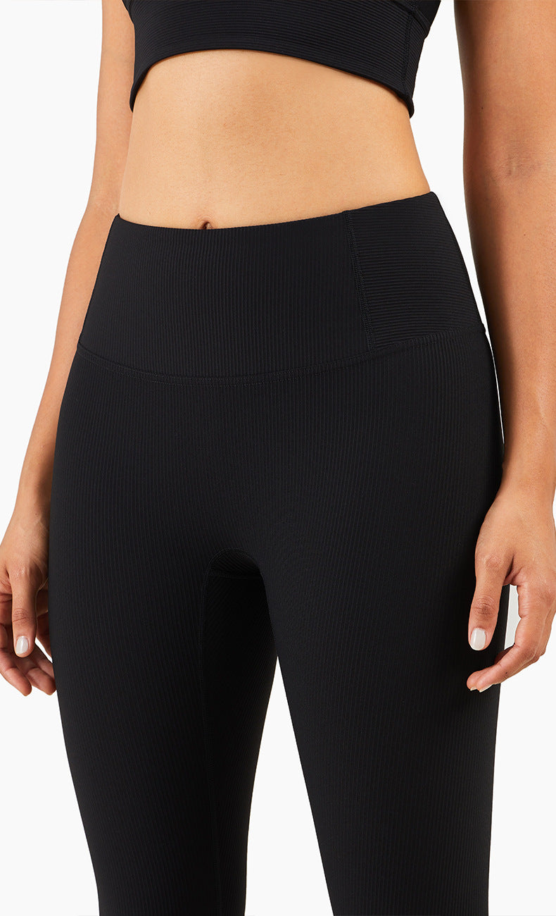 Ribbed Fit Leggings - Schwarz vrshWOMENS