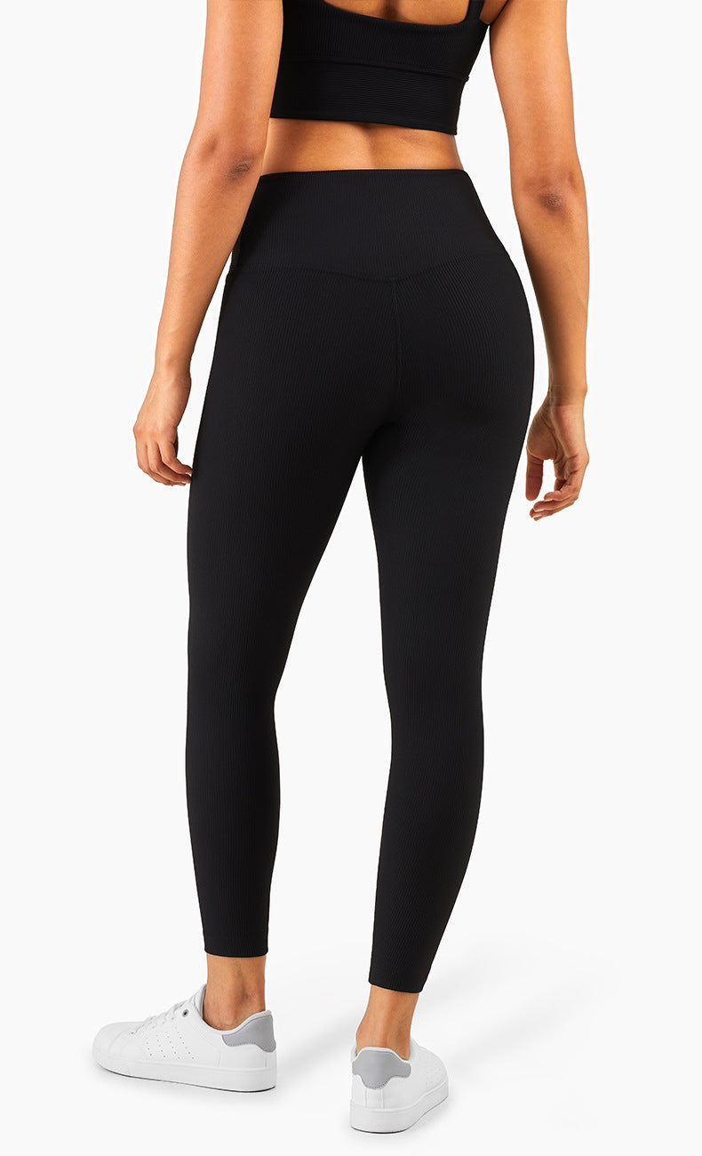 Ribbed Fit Leggings - Schwarz vrshWOMENS