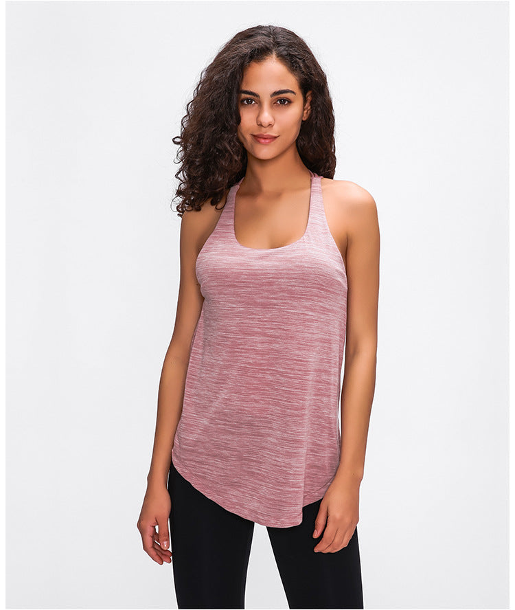 Lightweight Fly Tank Top mit integriertem BH - Rot Meliert vrshWOMENS