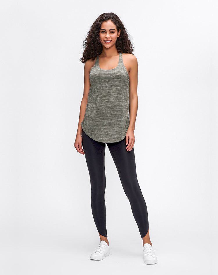 Lightweight Fly Tank Top mit integriertem BH - Grün Meliert vrshWOMENS