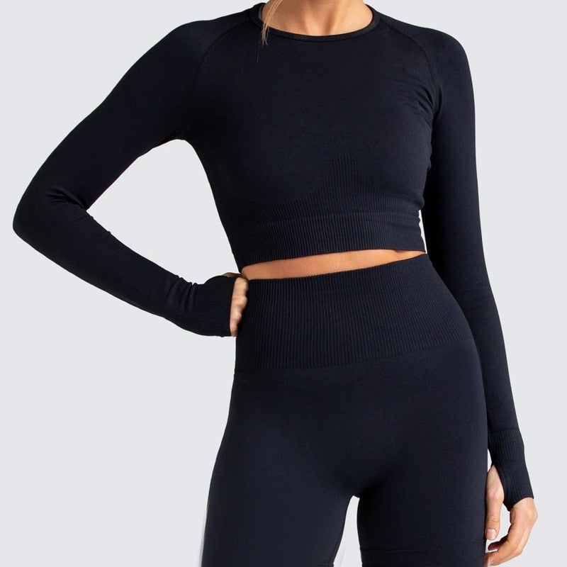 Adapt Seamless Long Sleeve Crop Top