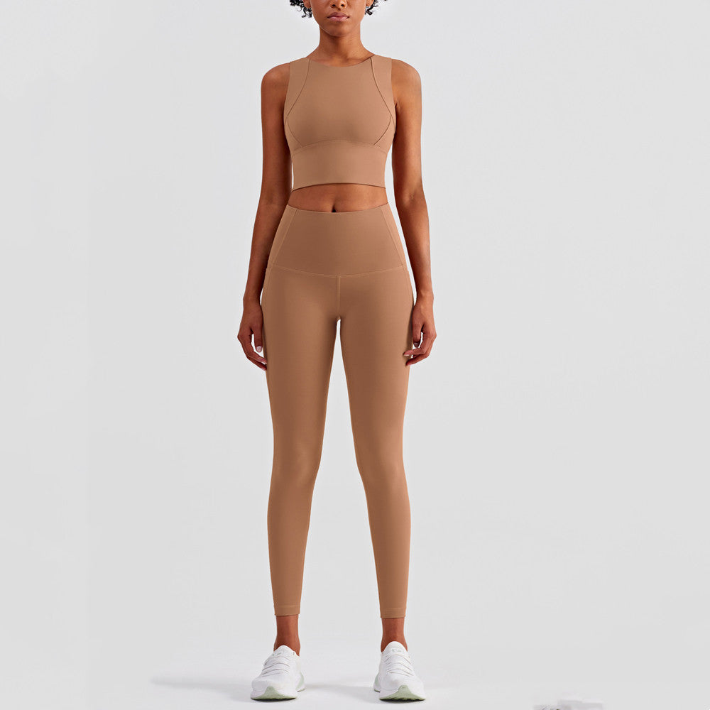 Run Pro Seamless Sports Bra - Caramel vrshWOMENS