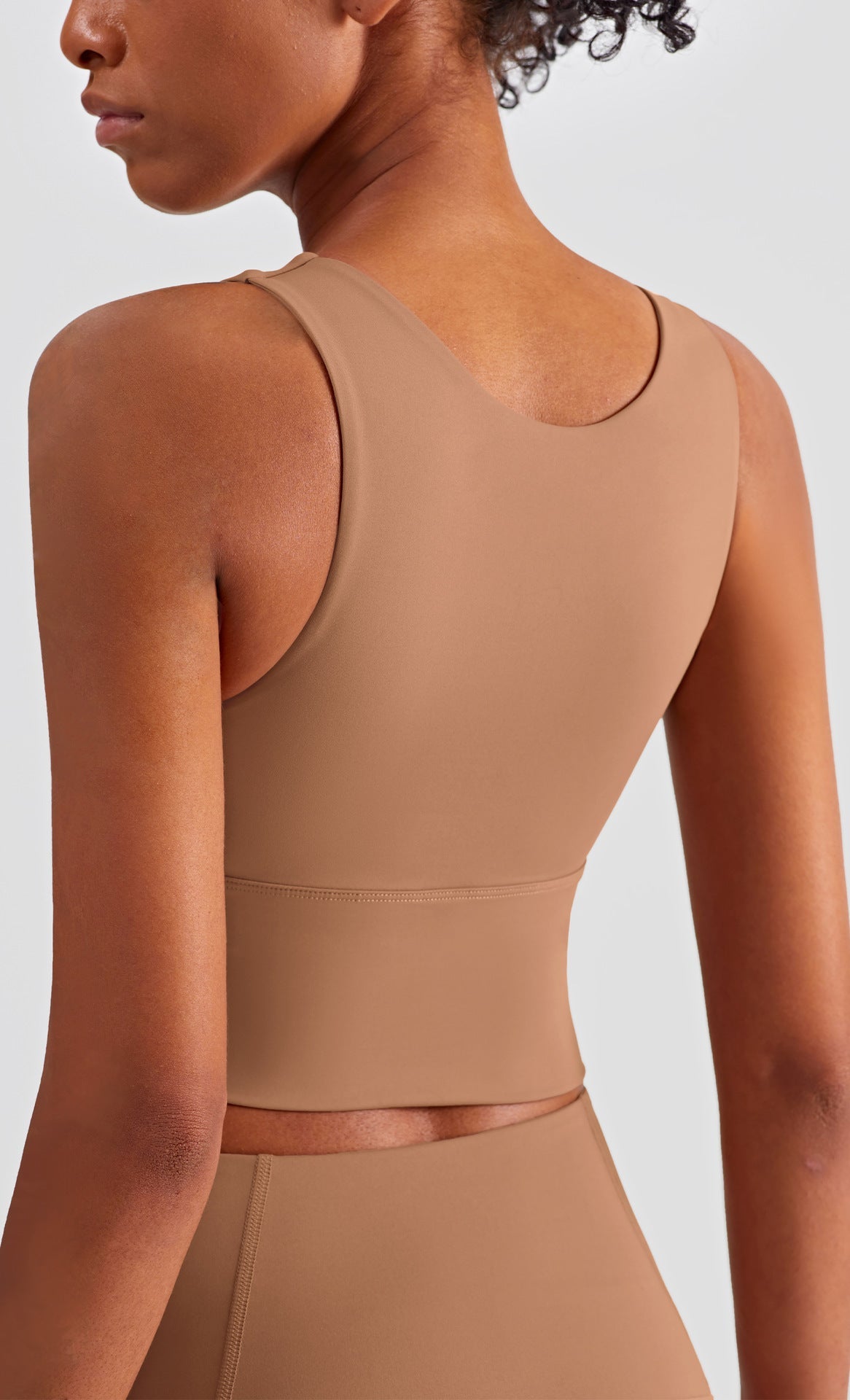 Run Pro Seamless Sports Bra - Caramel vrshWOMENS