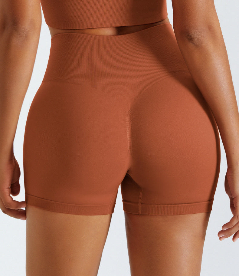 True Seamless Scrunch Shorts - Orange vrshWOMENS