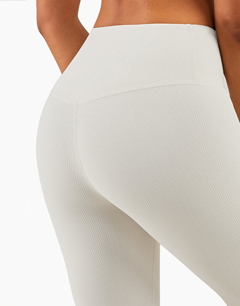 Ribbed Fit Leggings - Ivory vrshWOMENS
