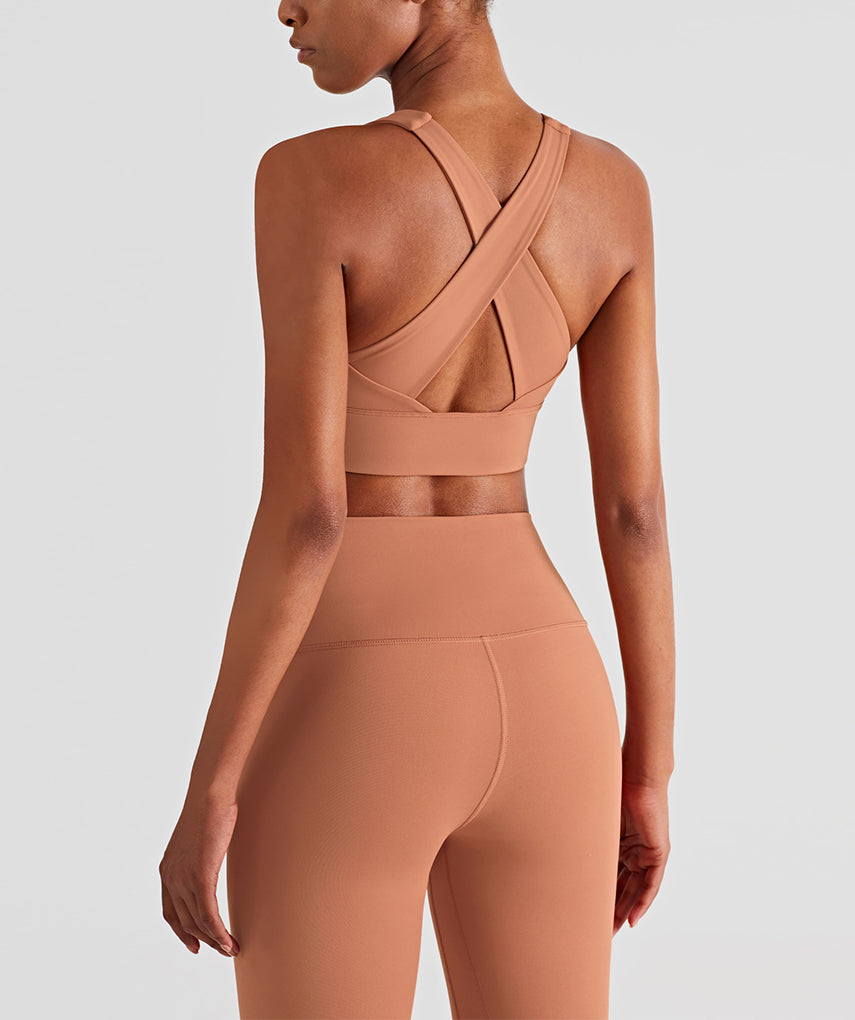 Run 28" Seamless Sports Bra - Koralle