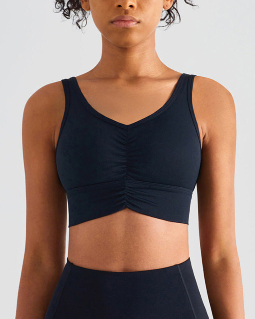 Run Pro 25" Seamless Sports Bra - Schwarz