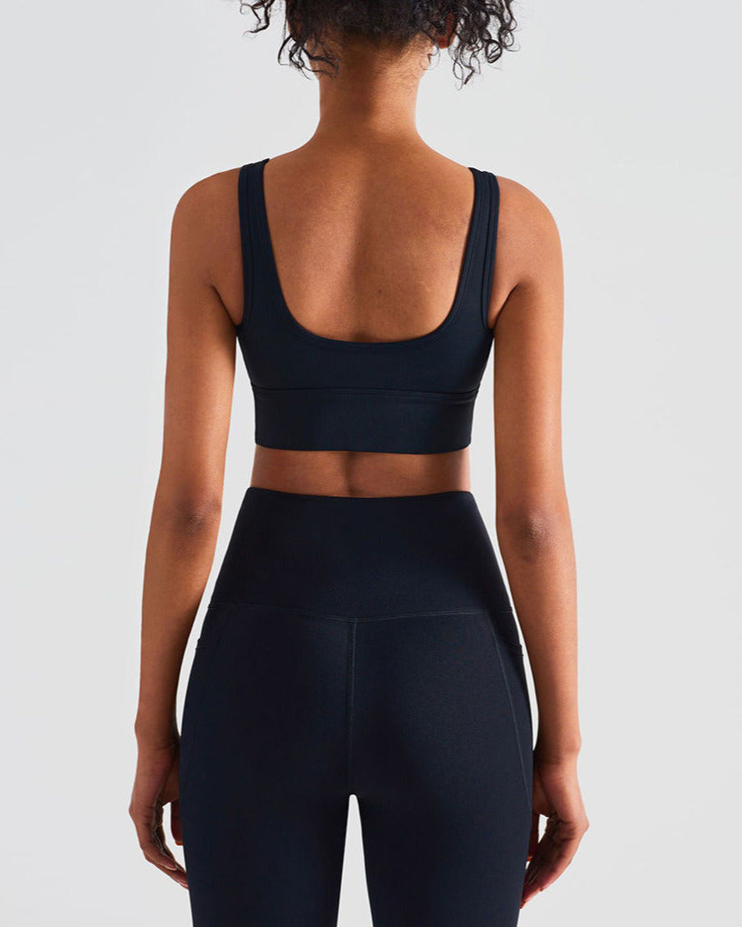 Run Pro 25" Seamless Sports Bra - Schwarz