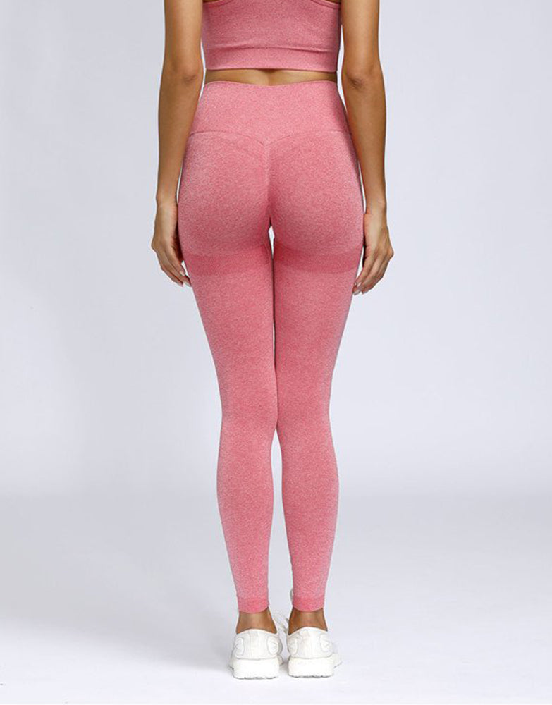 Seamless Scrunch Leggings - Pink