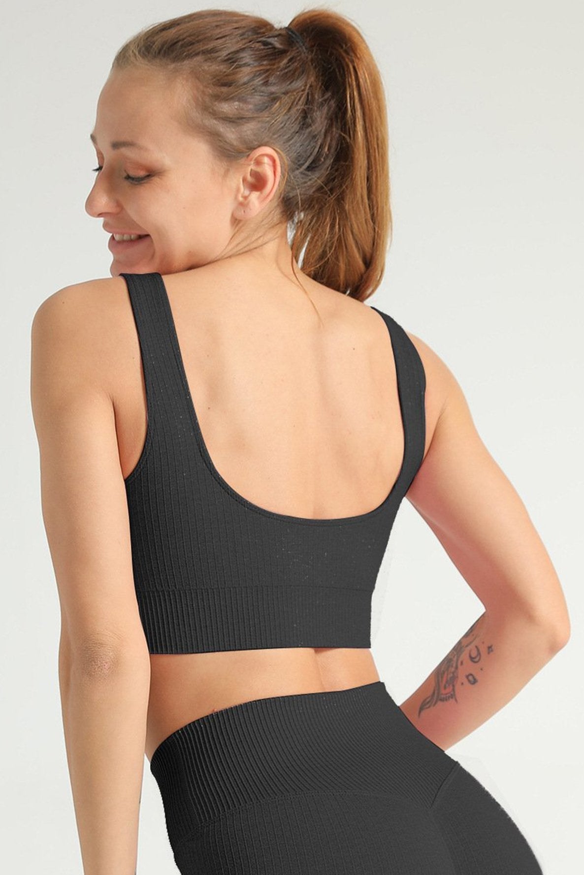 Seamless Rib Sport BH vrshWOMENS