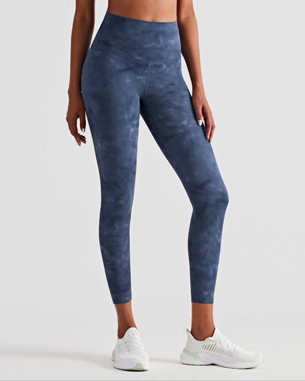 Motion Seamless Leggings - Tie Dye Blau vrshWOMENS