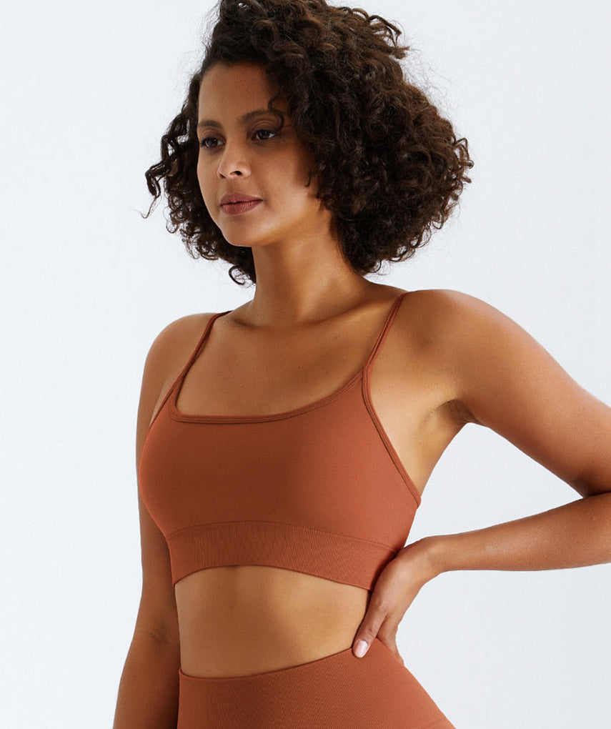 True Seamless Sports Bra - Orange vrshWOMENS