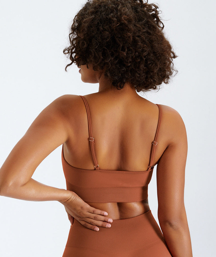 True Seamless Sports Bra - Orange vrshWOMENS