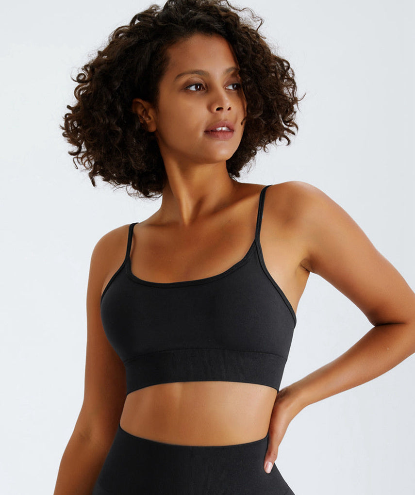 True Seamless Sports Bra - Schwarz