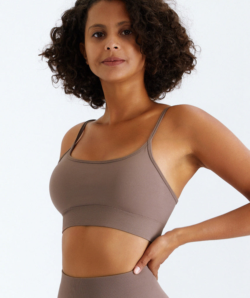True Seamless Sports Bra - Taupe